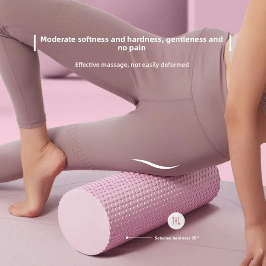 Rodillo de espuma EVA de alta densidad para yoga – Rodillo de masaje muscular de 30 cm para pilates, yoga, recuperación física y ejercicio en casa