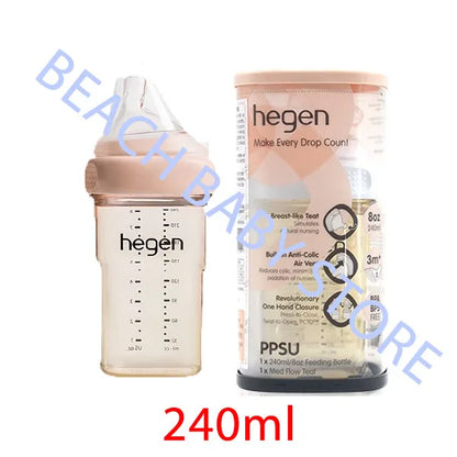 Hegen Original PPSU Baby Bottle Gift Set with Storage Lid, Pacifier & Water Bottle