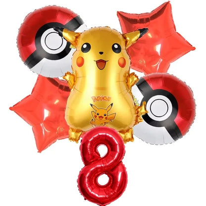 Pokémon Pokéball Birthday Decorations Tableware Set – Paper Plates, Cups & Napkins Party Supplies for Kids, Girls & Boys Birthday Celebration