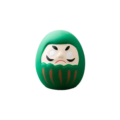 Japanese Daruma Doll Figurine – Traditional Ceramic Lucky Fortune Charm, Miniature Home Decor Ornament & Cultural Gift