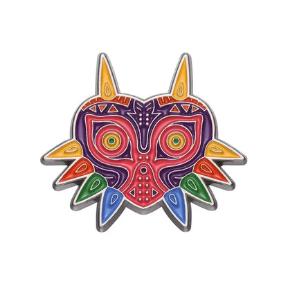 Adventure Game Enamel Pins – Shield, Master Sword & Mask Brooch Set Cosplay Lapel Badge Jewelry Gift