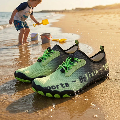 Kids' Aqua Water Shoes – Breathable Barefoot Shoes with Anti-Bump Toe & Drainage Design for Hiking, Wading & Outdoor Activities