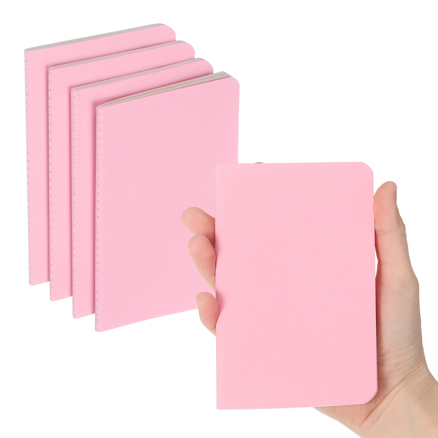 4/6 uds. Cuadernos A6 Kraft de Bolsillo – Mini Diarios Rayados para la Escuela y la Oficina