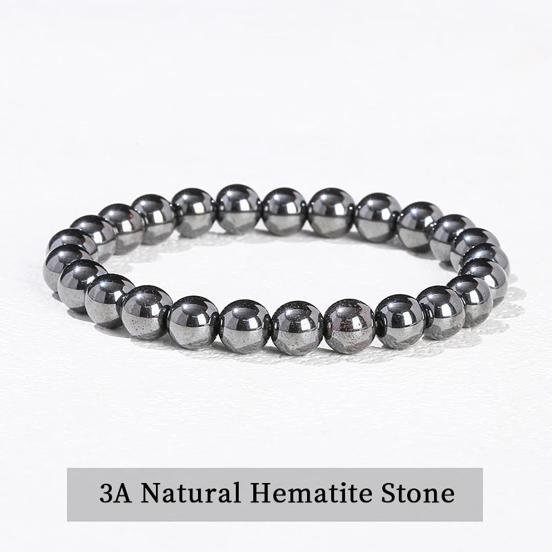 Pulsera de piedra obsidiana negra natural – Joyería ajustable de cuentas de cristal para hombres y mujeres, regalo de moda y accesorio de estilo energético