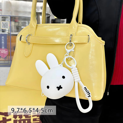 Kawaii Rabbit & Bear Silicone Coin Purse – Cute Cartoon Mini Storage Bag for Coins, Earphones & Small Accessories | Girl Gift