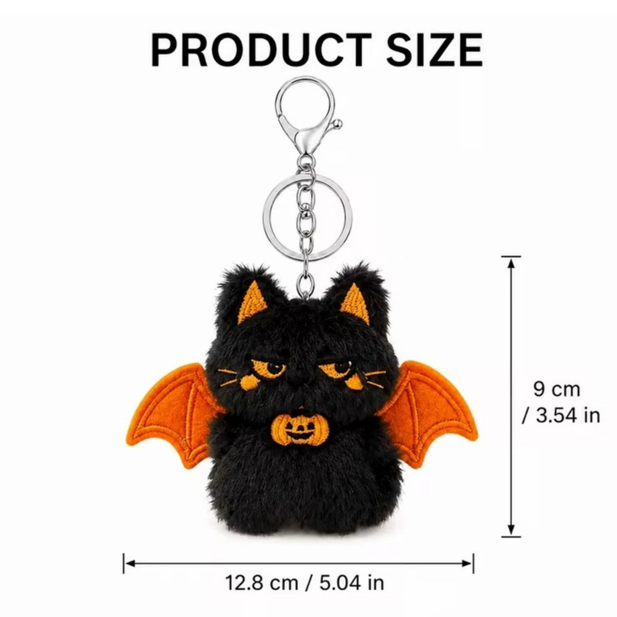 12-48PCS Halloween Plush Bat Keychains Bulk, 3.5 Inch Cute Bat Bag Charms, Trick or Treat Gifts, Halloween Goodie Bag Fillers, Party Favors, Classroom Prizes for Kids