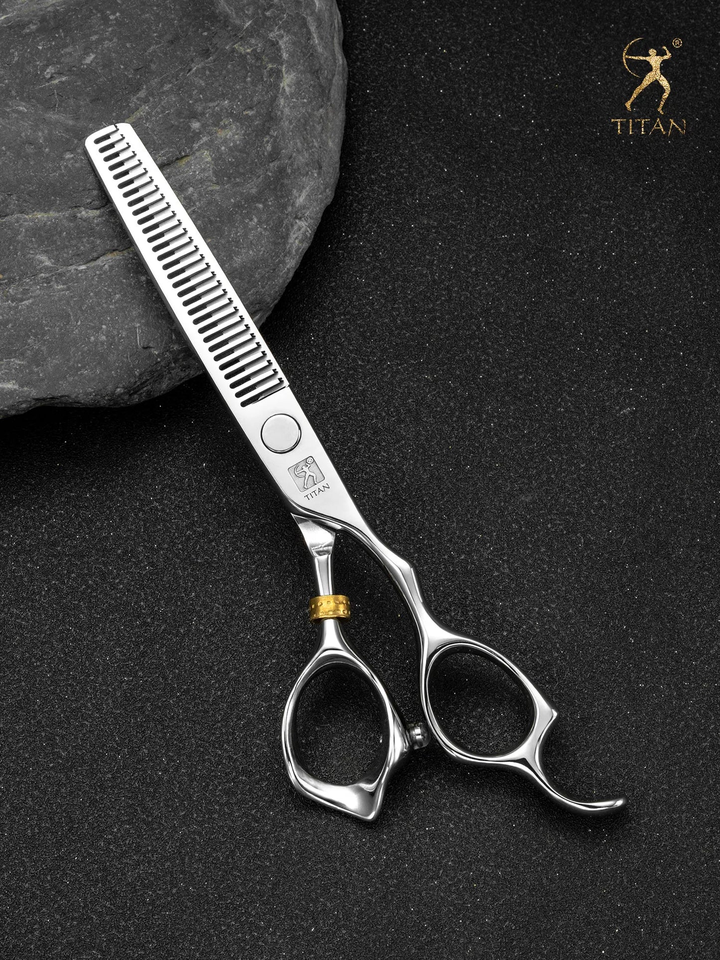 TITAN Professional Barber Scissors – Japan 440C Steel Hair Cutting & Thinning Shears | 5.0/5.5/6.0/6.5 Inch Hairdressing Tools