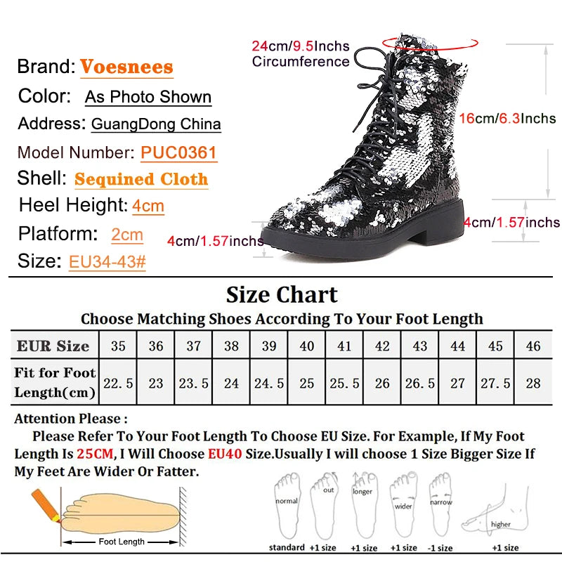 Women’s Plush Ankle Boots – Autumn & Winter Low Heel Round Toe Zipper Short Boots with Sequined Multi-Color Knit Design