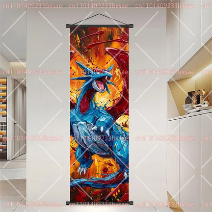 Póster HD de desplazamiento de pared de anime de Pokémon – Dragonite, Gengar, Pikachu, Charizard y legendarios