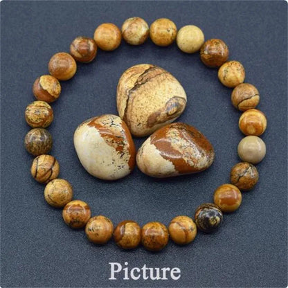 Bracelet en perles de cristal d'améthyste naturelle – Bracelet en pierres véritables pour femmes, bijoux énergétiques Reiki et accessoire de mode