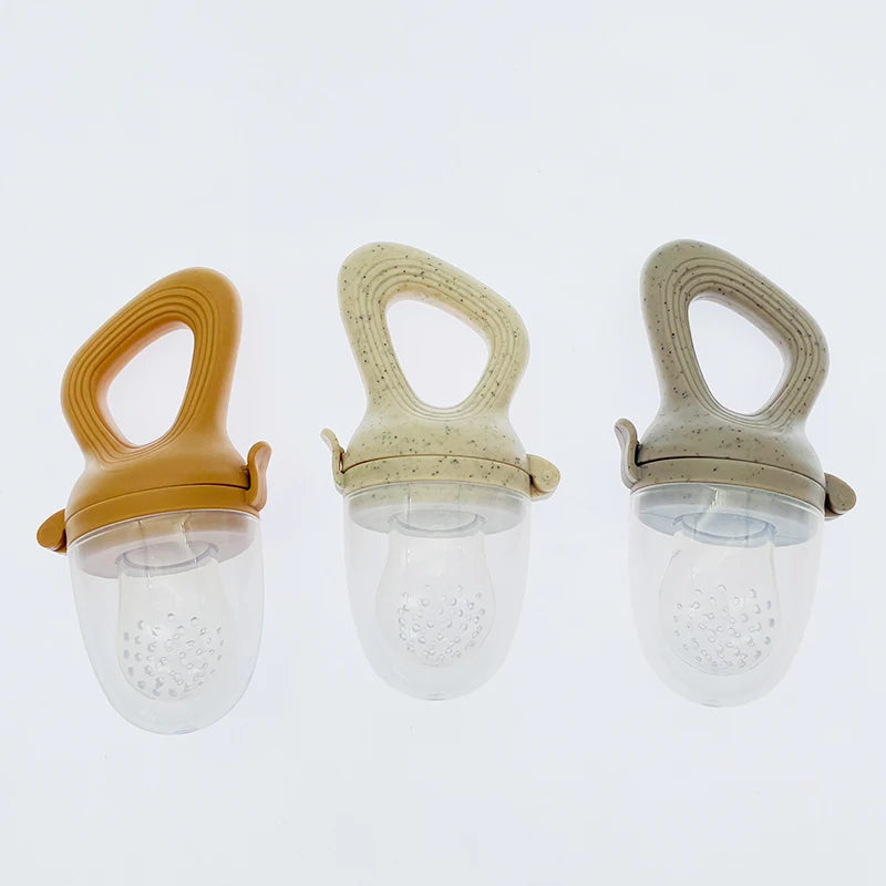 Silicone Baby Fruit Feeder Pacifier – Fresh Food & Teething Feeder with Protective Cover