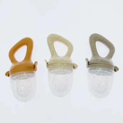 Silicone Baby Fruit Feeder Pacifier – Fresh Food & Teething Feeder with Protective Cover