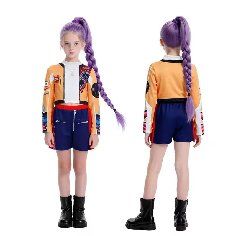 Kids Cosplay Costume Set – Cartoon Anime Stage Performance Outfit for Girls, Movie Roleplay Party Clothing (Ages 3–12 Years)