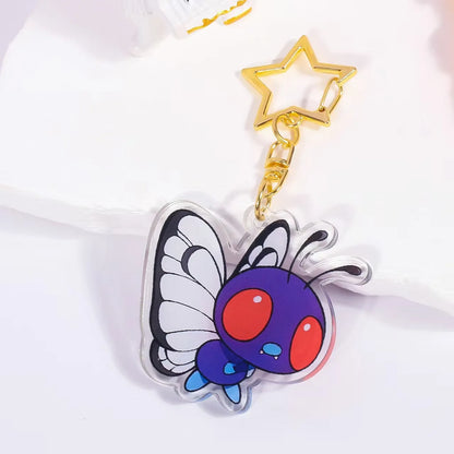 Pokémon Acrylic Keychain – Gengar, Ditto, Mewtwo, Jigglypuff & Character Bag Charm Pendant Collectible Gift
