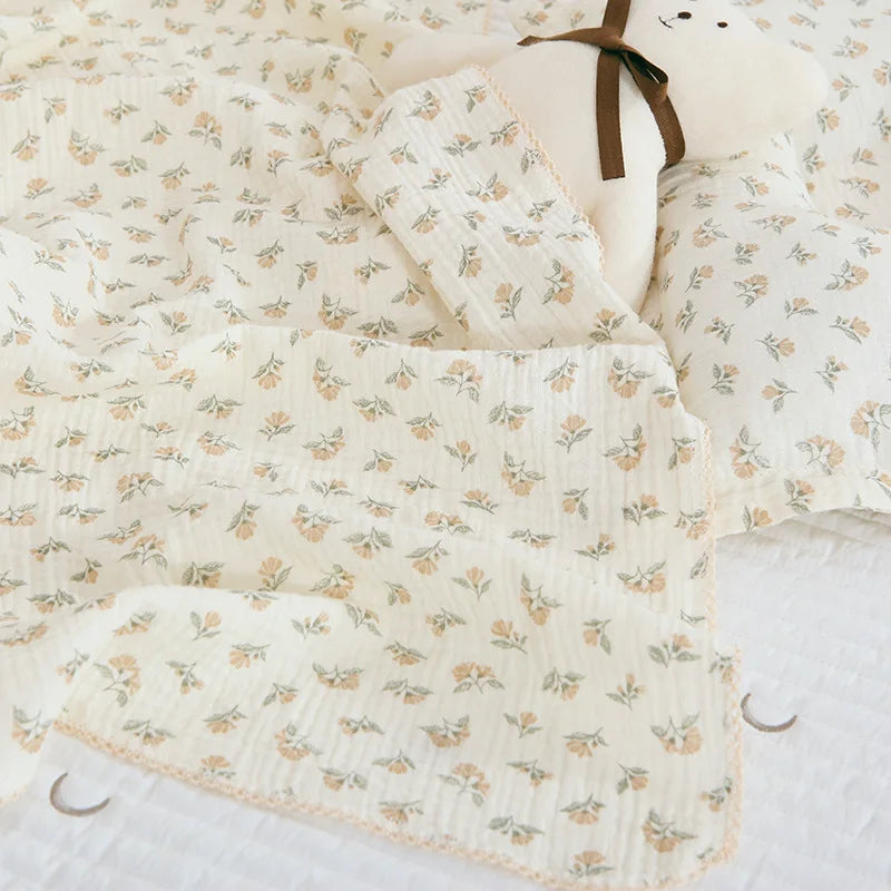 Summer Baby Muslin Blanket – Soft Newborn Swaddle Wrap Receiving Blanket for Infant Crib & Sleeping
