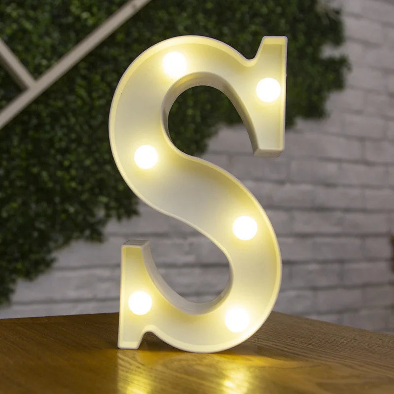 Alphabet & Number LED Night Lights – Personalized Letter Lamps for Birthday Parties, Weddings, Bedrooms, Wall Decor & Home Decorations