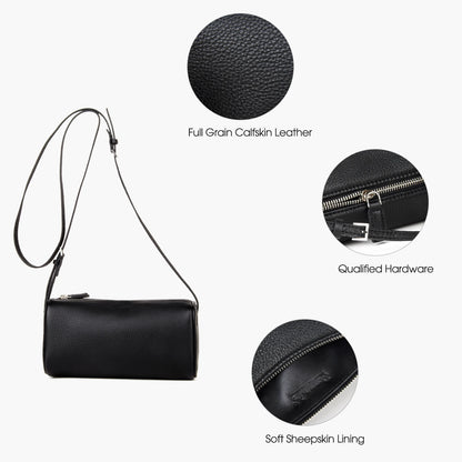 Donna-in Genuine Cowhide Leather Handbag – Women’s Full Grain Leather Top Handle Bag with Shoulder Strap, Luxury Soft Sheepskin Lining, Elegant Vintage Purse for Daily Use, Work & Fashion Styling
