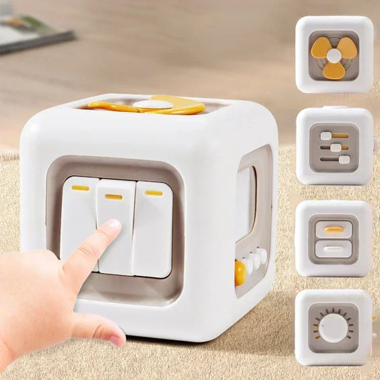 Juguete sensorial 6 en 1 Cubo Montessori Actividad Juguete educativo para habilidades motoras finas para niños pequeños