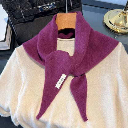 100% Wool Winter Scarf for Women Long Warm Cashmere Feel Shawl Wrap Solid Pashmina Hijab Head Scarf