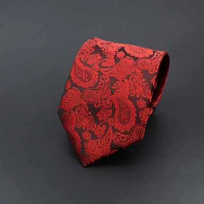 Corbata de hombre de fantasía con perro de dibujos animados, Paisley, rayas y lunares para negocios y bodas