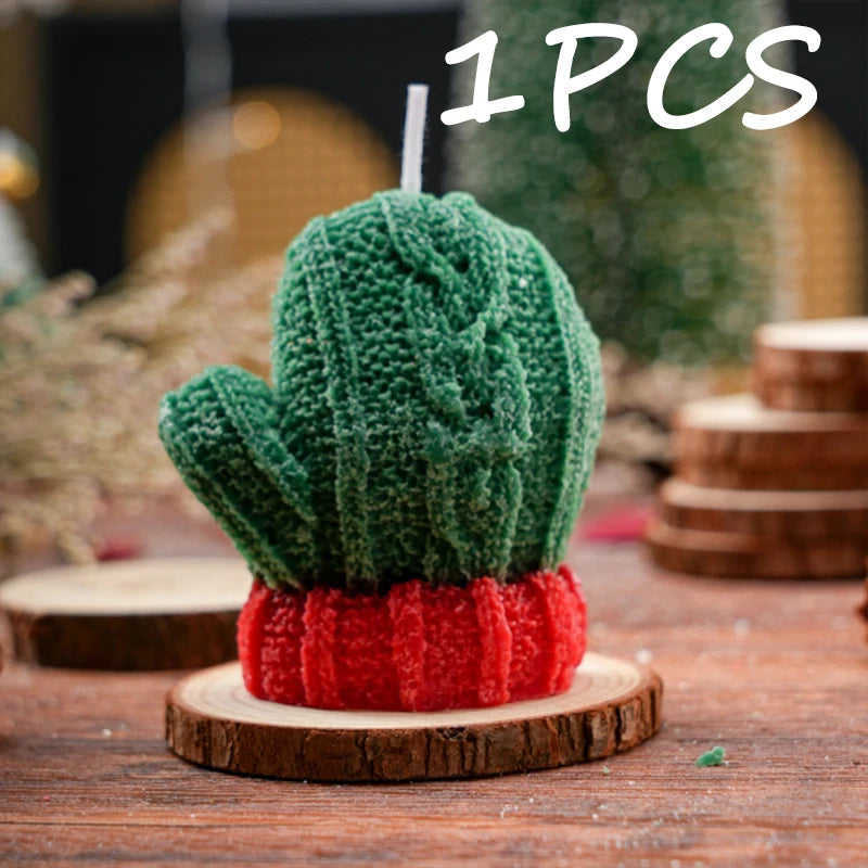 1-3PCS Christmas Glove-Shaped Candles – 3D Scented Soy Wax Aromatherapy Candles for Weddings, Birthdays & Festive Home Decor