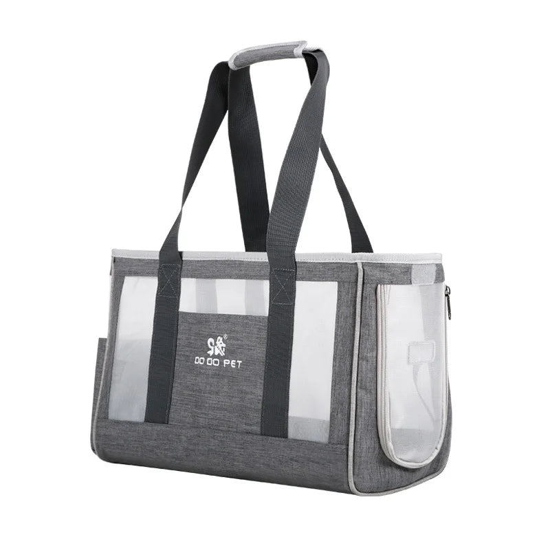 Bolsa transportadora portátil para gatos y perros, transpirable, de un solo hombro, para viajes, para gatitos, cachorros y mascotas pequeñas