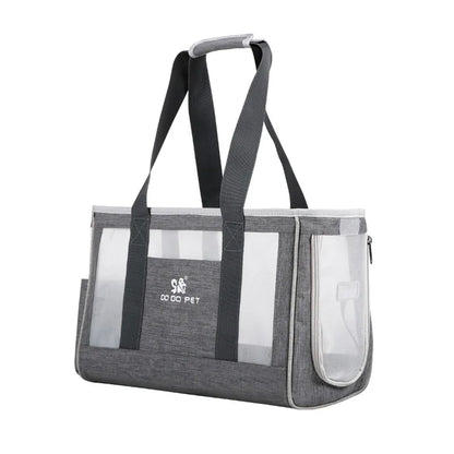 Bolsa transportadora portátil para gatos y perros, transpirable, de un solo hombro, para viajes, para gatitos, cachorros y mascotas pequeñas