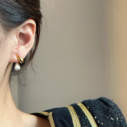XIYANIKE French Waterdrop Ear Stud Earrings – Vintage Fashion Jewelry for Women & Girls, Elegant Drop Earrings for New Year, Party, Valentine’s Day Gifts & Special Occasions