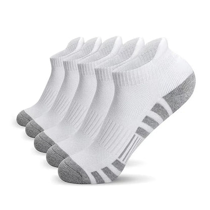 Athletic Ankle Running Socks – Breathable Cushioned Low Cut Sports Socks for Men & Women (1–5 Pairs)