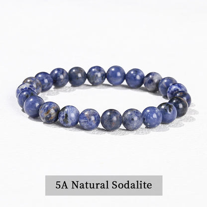 Pulsera de piedra obsidiana negra natural – Joyería ajustable de cuentas de cristal para hombres y mujeres, regalo de moda y accesorio de estilo energético