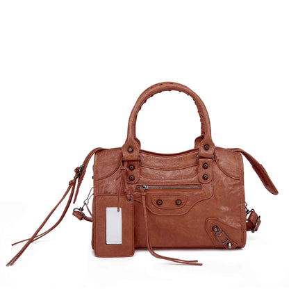 Bolso de Hombro de Motociclista Urbano para Mujer – Bolso de Mano Cruzado de Lujo de Diseñador, Bolso de Gran Capacidad de Moda Otoño Invierno 2025 para el Viaje Diario, Viajes y Estilo Casual