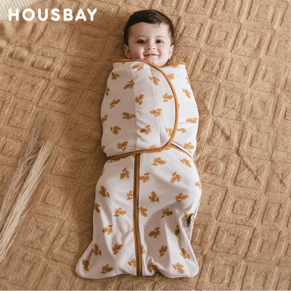 Newborn Baby Sleep Sack 0-6 Months – Lightweight Sleeveless Swaddle Wrap with Removable Design for Summer