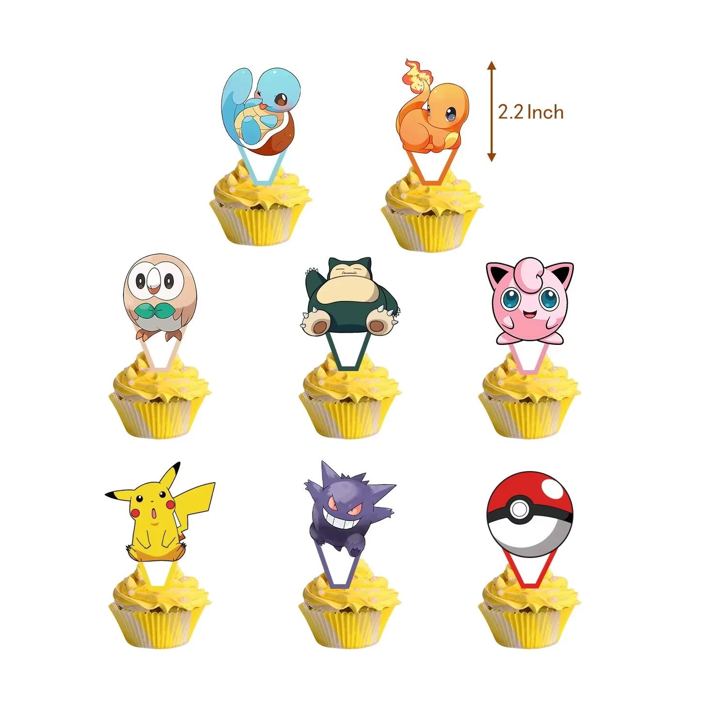 Pokémon Birthday Party Decorations Set – Balloons, Keychains, Napkins, Stickers, Tableware, Plates & Tablecloth Party Supplies & Favors