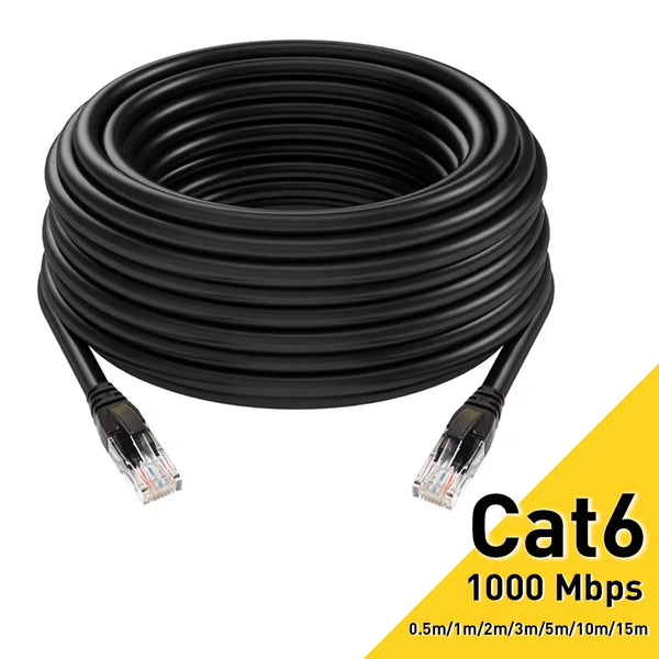 Cat6 Ethernet Cable – RJ45 UTP High Speed LAN Network Cable, 1000Mbps Internet Cord for Laptop, Router, PC, PS5, Xbox, Modem & Gaming Devices