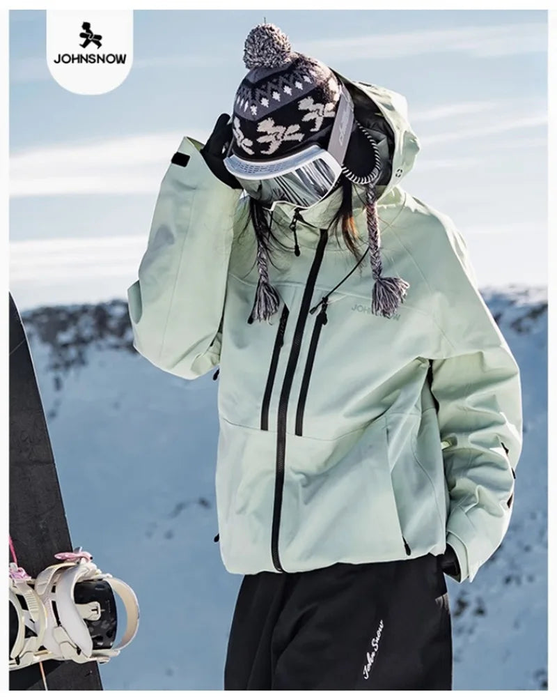 John Snow Unisex Ski Jacket – 2026 Waterproof & Breathable Winter Coat, Warm Snowboarding and Outdoor Sports Outerwear for Men & Women