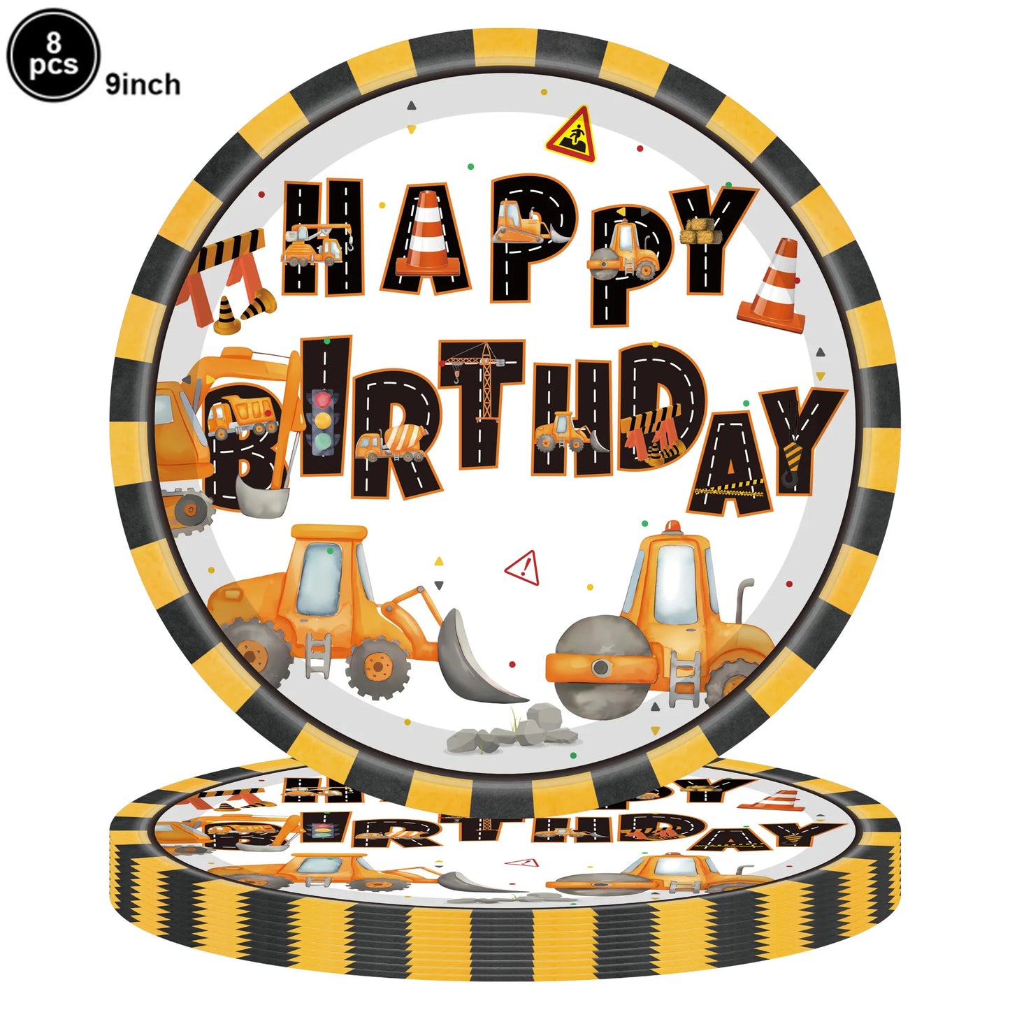 Construction Truck Slap Bracelets – Kids' Engineering-Themed Wristbands for Construction-Themed Birthday Parties, Party Favors & Goodie Bag Fillers