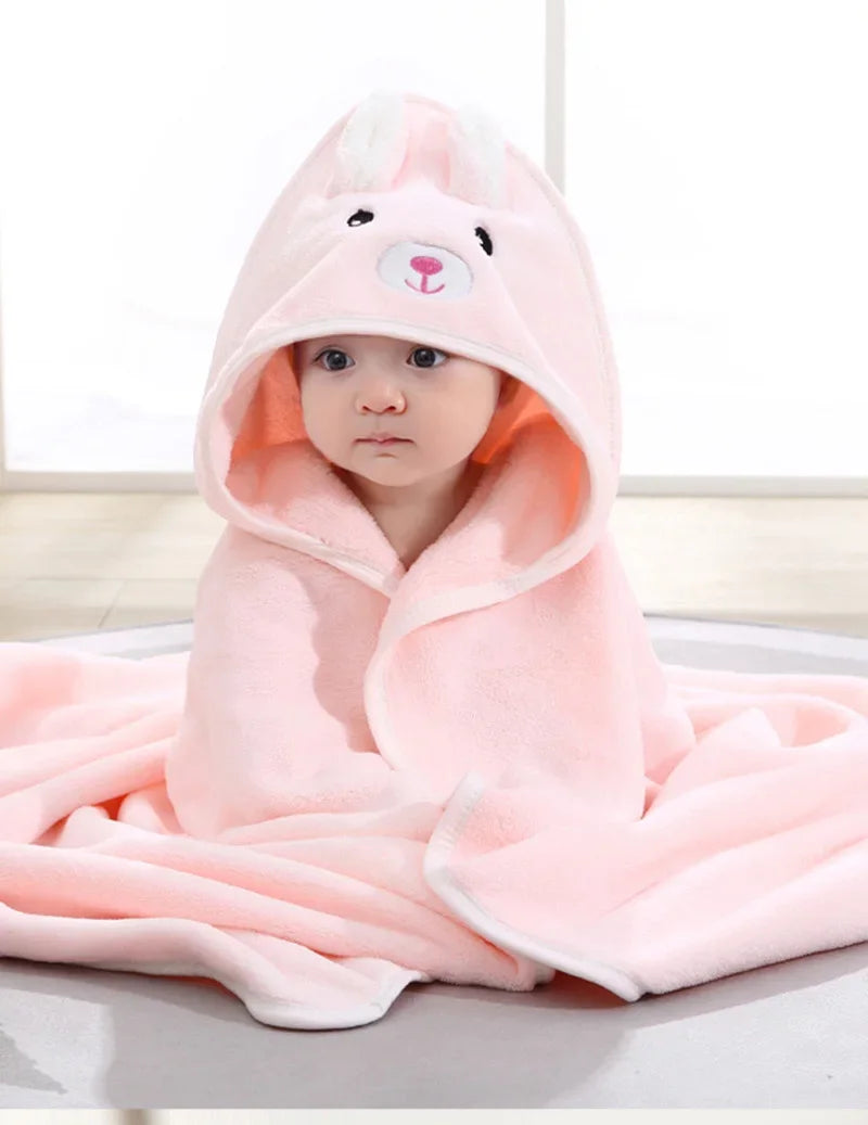 Toalla de Baño con Capucha para Bebé – Suave Manta de Baño y Arrullo para Recién Nacidos, Bebés y Niños Pequeños
