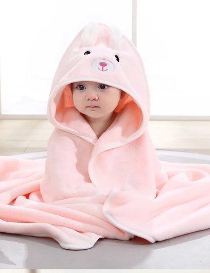 Toalla de Baño con Capucha para Bebé – Suave Manta de Baño y Arrullo para Recién Nacidos, Bebés y Niños Pequeños