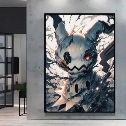 Pokémon Umbreon Canvas Wall Art – Stylish High Quality Decorative Painting for Home (Multiple Sizes)