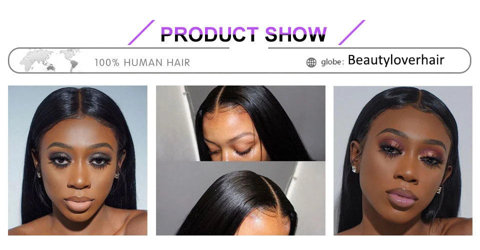 24/26 pulgadas de cabello humano brasileño liso para frontal de encaje – Cierre frontal de encaje transparente HD de 13x6 pre-arrancado | Extensión de cabello natural Remy