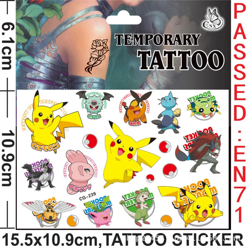 Pokémon Birthday Party Decorations Set – Balloons, Keychains, Napkins, Stickers, Tableware, Plates & Tablecloth Party Supplies & Favors