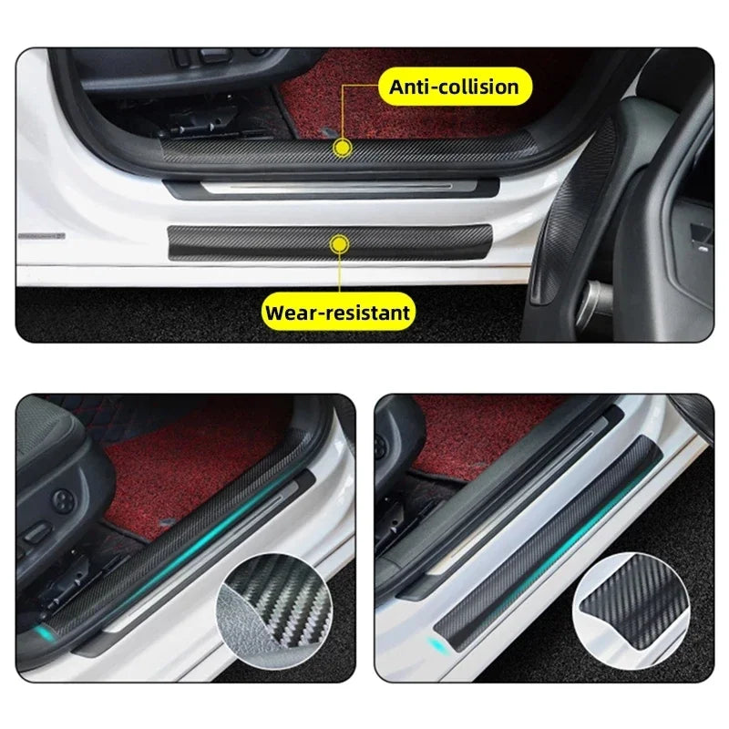 Cinta protectora de nanofibra de carbono 1-5M – Tira de película impermeable autoadhesiva para protección de puertas de coche, espejos, parachoques y bordes