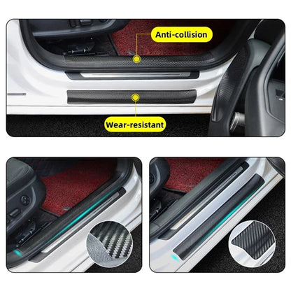 Cinta protectora de nanofibra de carbono 1-5M – Tira de película impermeable autoadhesiva para protección de puertas de coche, espejos, parachoques y bordes