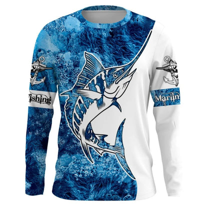 Men's Long Sleeve Fishing Shirt – Casual Crew Neck Outdoor Performance T-Shirt for Fishing, Hiking & Everyday Wear
