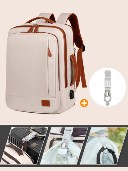 Unisex Lightweight Travel Backpack – Business Trip & Short-Distance Carry Bag with Laptop Storage, School Backpack & Multi-Purpose Organizer