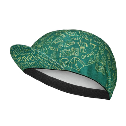SweetMatt Retro Cycling Cap – Cartoon Beer, Coffee & Ice Cream Print Quick-Dry Polyester Sports Hat for Summer Bike Riding