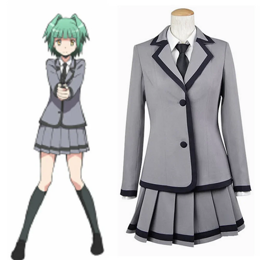 Costume de Cosplay Unisexe Anime – Tenue Uniforme Kayano Kaede (Assassination Classroom) (Déguisement Fête Halloween/Noël)