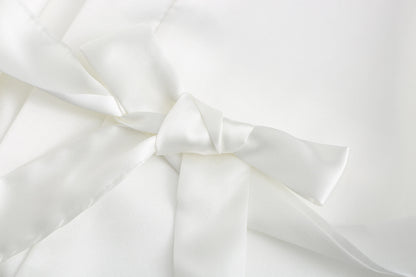 Bata de satén para mujer – Batín sedoso corto para dama de honor para la novia y fiesta de bodas | Kimono elegante para dormir
