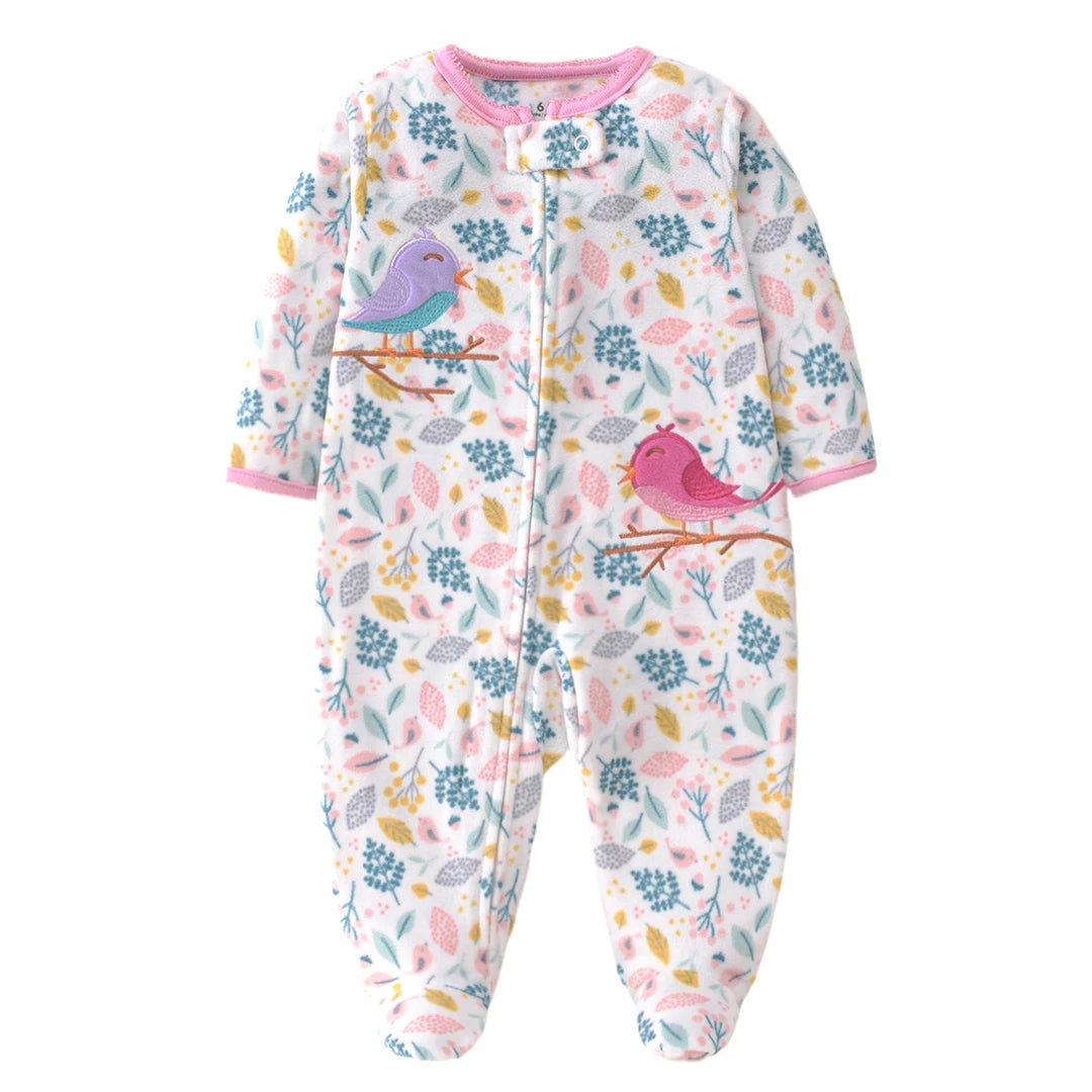 2026 Unisex Baby Fleece Romper – Warm Winter Jumpsuit for Newborn Boys & Girls, Soft Infant Clothing for Babies & Toddlers