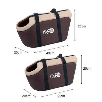Bolsa de transporte suave para mascotas, transportín transpirable para gatos y perros con correa ajustable y almohadilla interior